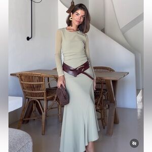 GORGEOUS ZARA NWT Draped Midi Dress